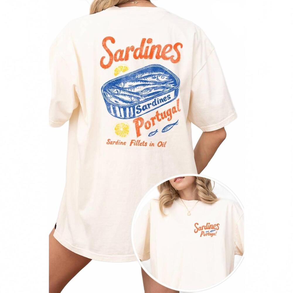 NEW ILLUSTRATED SOCIETY portugal short sleeve tee in ivory